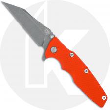 Rick Hinderer Eklipse 3.5 Knife - Wharncliffe - Working Finish - Orange G10