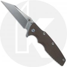 Rick Hinderer Eklipse 3.5 Knife - Wharncliffe - Stonewash - FDE G10