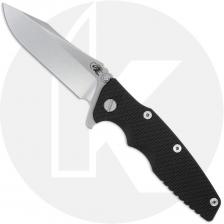 Rick Hinderer Eklipse 3.5 Knife - Spear Point - Stonewash Finish - Black G10 / Titanium
