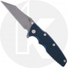 Rick Hinderer Eklipse 3.5 Knife - Wharncliffe - Working Finish - Blue/Black G10