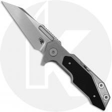 Rick Hinderer Full Track Knife - Stonewash S45VN Wharncliffe - Stonewash Titanium with Black G10 Insert - USA Made