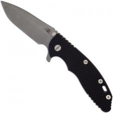 Hinderer Knives XM-18 3.5 Inch Knife - Spanto - Working Finish - S45VN - Tri Way Pivot - Battle Bronze - Black G-10