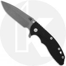 Rick Hinderer XM-18 3.5 Inch Knife - Spanto - Working Finish - 20CV - Black G10