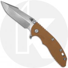 Rick Hinderer XM-18 3.5 Inch Knife - Skinny Harpoon Spanto - Stonewash Finish - MagnaCut - Coyote G10