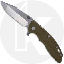 Rick Hinderer XM-18 3.5 Inch Knife - Skinny Harpoon Spanto - Stonewash Finish - MagnaCut - OD Green G10