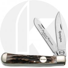 Remington Trapper R12-S Knife - Stag - USA Made - Discontinued - BNIB