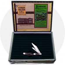 Schrade Walden CSW722 Cigar Box Classics Set - Peanut - Tree Bark Bone - Serial Numbered - Discontinued - BNIB