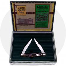 Schrade Walden CSW772 Cigar Box Classics Set - Muskrat - Tree Bark Bone - Serial Numbered - Discontinued - BNIB