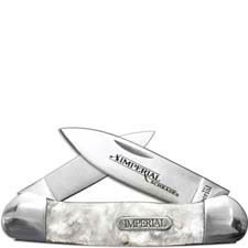 Schrade Imperial IMP1011 Small Canoe Pocket Knife Cracked Ice POM