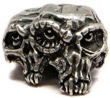 Schmuckatelli Gemini Twins Pewter Bead - Pewter Finish - GTP