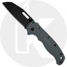 Demko AD20.5 Knife - D2 DLC Shark Foot - Textured Gray Grivory - Shark-Lock