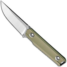 Stedemon ZKC BP02BRW EDC Knife Satin Blade Brown Handle Liner Lock Folder