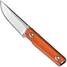 Stedemon ZKC BP02ORG EDC Knife Satin Blade Orange Handle Liner Lock Folder