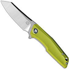 Stedemon ZKC C02T04 EDC Flipper Folding Knife Satin Reverse Tanto Green G10