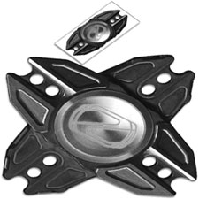 Stedemon Z02X Hand Spinner Fidget Toy Stress Reliever Z02XBLC Black Titanium