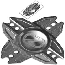 Stedemon Z02X Hand Spinner Fidget Toy Stress Reliever Z02XBLS Bead Blast Titanium