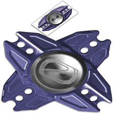 Stedemon Z02X Hand Spinner Fidget Toy Stress Reliever Z02XBLU Purplish Blue Titanium