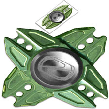 Stedemon Z02X Hand Spinner Fidget Toy Stress Reliever Z02XGRN Green Titanium