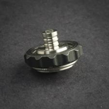 Stedemon Z03BLC Finger Fidget Spinner Top Stress Reliever Black and Satin Titanium