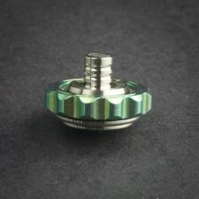 Stedemon Z03GRN Finger Fidget Spinner Top Stress Reliever Green and Satin Titanium