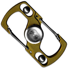Stedemon Z05GLD Key Chain Lock Fidget Spinner Stress Reliever Gold Titanium