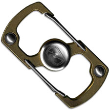 Stedemon Z06GLD Key Chain Lock Fidget Spinner Stress Reliever Gold Stainless Steel