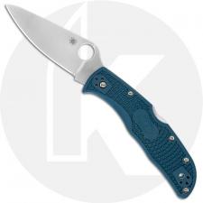 Spyderco Endela Lightweight K390 - C243FPK390 - K390 Drop Point - Blue FRN - Lock Back