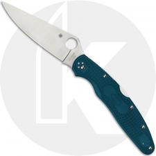 Spyderco Police 4 Lightweight K390 - C07FP4K390 - K390 Drop Point - Blue FRN - Lock Back