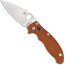 Spyderco Manix 2 C101GPBORE2 - REX 45 Blade - Burnt Orange G10 Handle - Sprint Run - USA Made