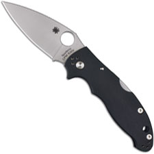 Spyderco C101MBGP2 Manix 2 Black G10 Back Lock Folding Knife USA Made