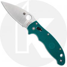 Spyderco Manix 2 Lightweight C101PCBL2 - CPM SPY27 Blade - Aqua Blue FRCP Handle - USA Made