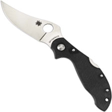 Spyderco Small Persian Folder 2 C105GP2 - VG-10 Upswept Blade - Black G10 - Discontinued Item - Serial Numbered - BNIB