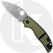 Spyderco Sage 5 C123GPBKYLMC Salt Knife - CPM MagnaCut Leaf - Black/Yellow G10