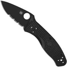 Spyderco Persistence Lightweight C136PSBBK - Black Part Serrated - Black FRN - Liner Lock Folder