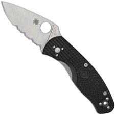 Spyderco Persistence Lightweight C136PSBK - Part Serrated - Black FRN - Liner Lock Folder