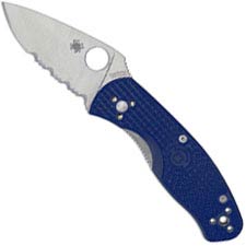 Spyderco Persistence Lightweight CPM S35VN C136PSBL - Part Serrated - Blue FRN - Liner Lock Folder