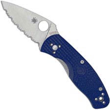 Spyderco Persistence Lightweight CPM S35VN C136SBL - Serrated - Blue FRN - Liner Lock Folder