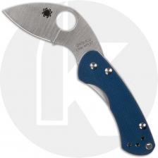 Spyderco Balance C141GPCBL Knife - Sprint Run - Satin CPM SPY27 Leaf - Cobalt Blue G10/Stainless Steel