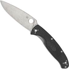 Spyderco Resilience Lightweight - C142PBK - Value Folder - Plain Edge - Black FRN - Liner Lock Folding Knife