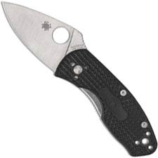 Spyderco Ambitious Lightweight C148PBK - Plain Edge - Black FRN - Liner Lock Folder