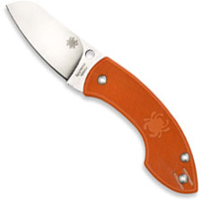 Spyderco Pingo C163POR Jens Anso Jesper Voxnaes Non Locking Sheepfoot Orange FRN Folder