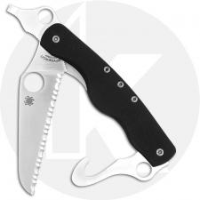Spyderco ClipiTool Rescue C209GS Compact Multi Function Folder Locking Serrated Blade and Hook