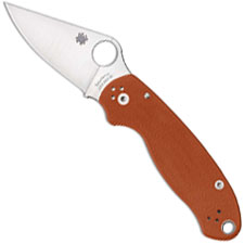 Spyderco Para 3 C223GPBORE CPM REX 45 Sprint Run Burnt Orange G10 USA Made