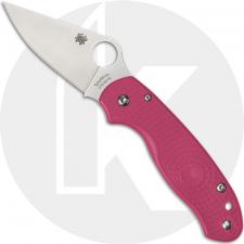 Spyderco Para 3 Lightweight C223PPN Knife - CTS BD1N Clip Point - Pink FRN - Compression Lock - USA Made