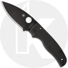 Spyderco Shaman Salt C229GMCBKP Knife - DLC CPM MagnaCut Leaf - Black G10 - USA Made