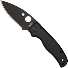 Spyderco Shaman Knife C229GPBK Black Blade, Black G10 Compression Lock Folder USA Made