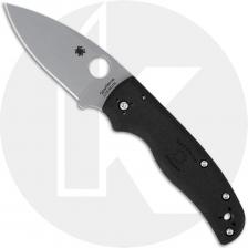 Spyderco Shaman Lightweight C229PBK Knife - CTS BD1N Leaf - Black FRN - USA Made