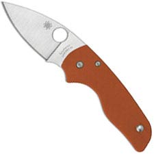 Spyderco Lil Native C230GPBORE - REX 45 Blade - Burnt Orange G10 Handle - Sprint Run - USA Made