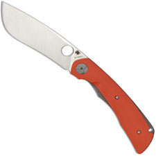 Spyderco Subvert C239GPOR Nati Amor Modified Drop Point Ti and Orange G10 Liner Lock Folder