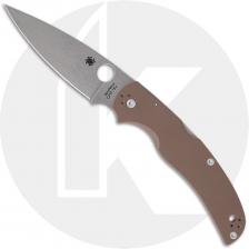 Spyderco Native Chief C244GPBN15V Knife - Sprint Run - CPM 15V Drop Point - Brown G10 - USA Made